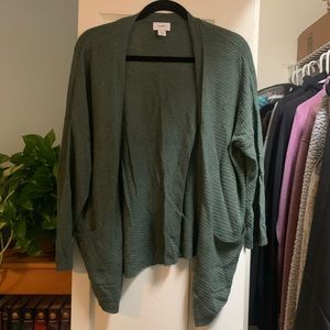 Dark green cardigan